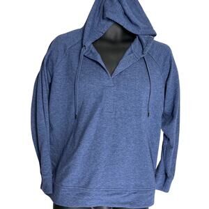 Style Co Hoodie Size M Blue Pullover Long Sleeve Casual Loungwear Minimalist